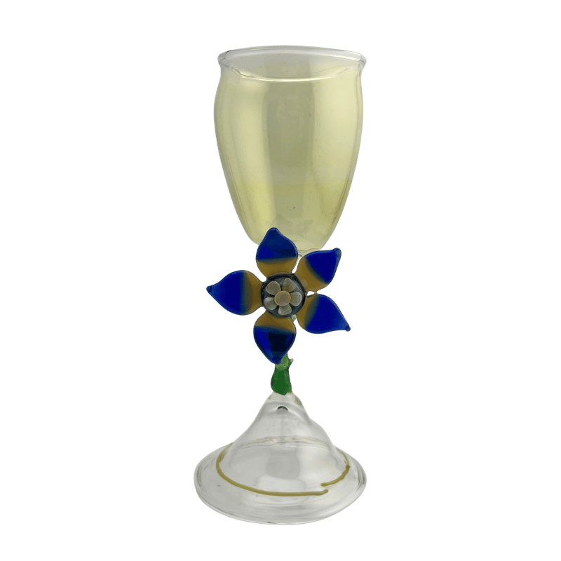 Silver Bloom — handmade glass drinkware