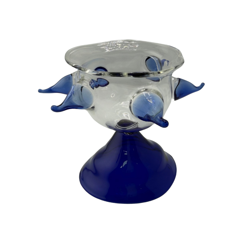 Pointy Blu — handmade glass drinkware