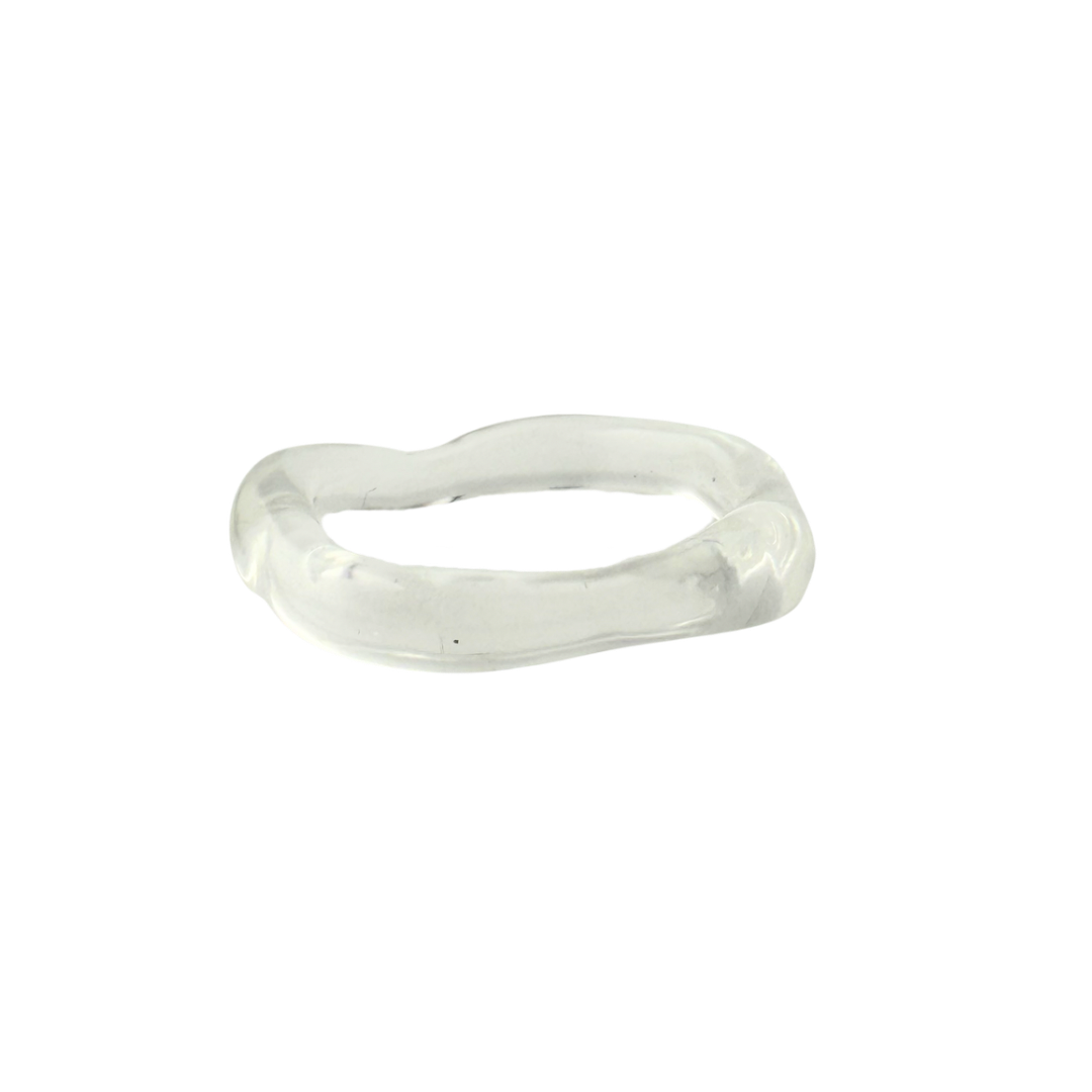 Clear — handmade glass ring