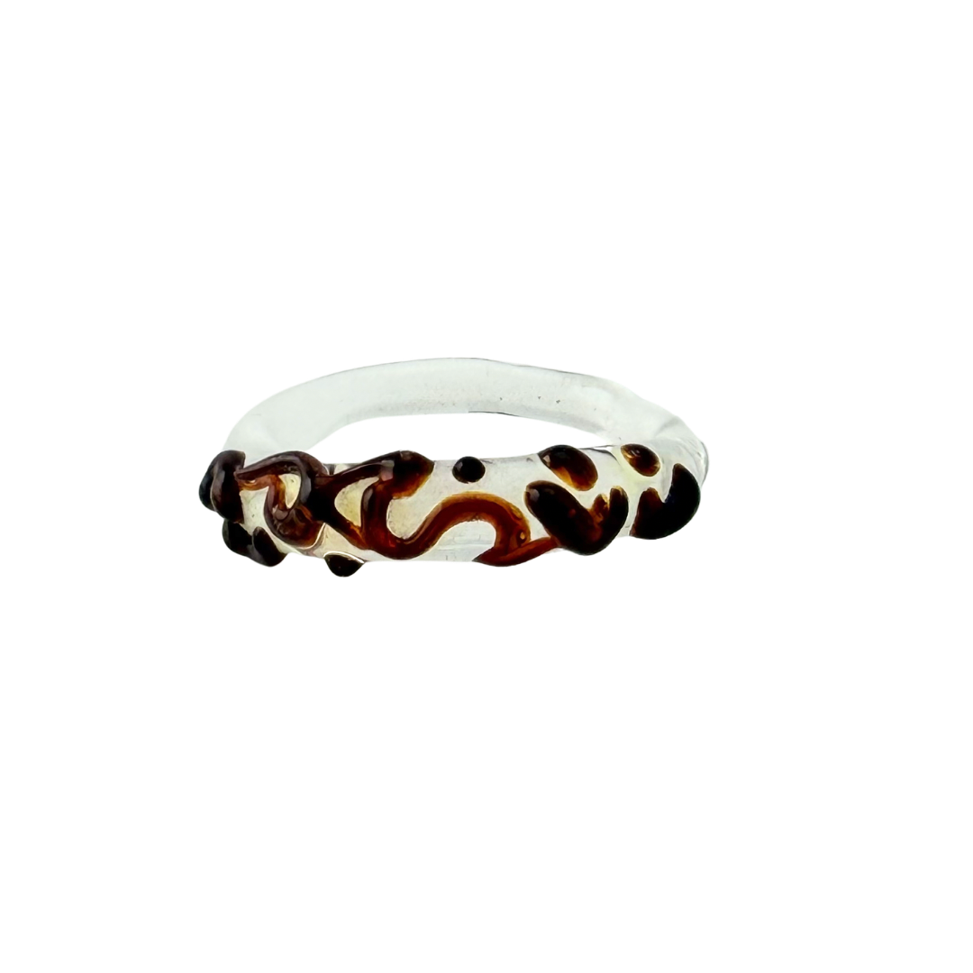 Ruby Strings — handmade glass ring