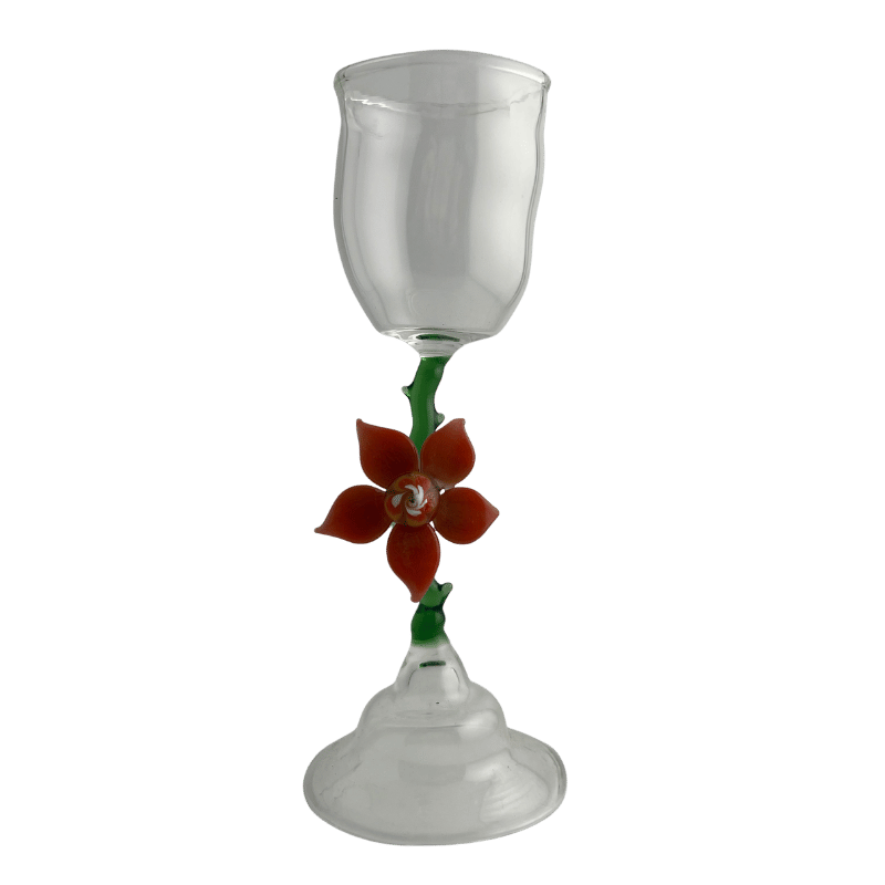 Flower Glass — handmade glass drinkware