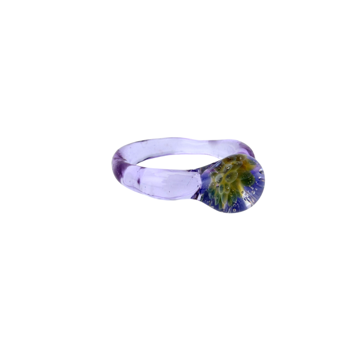 Shuni Multi — handmade glass ring