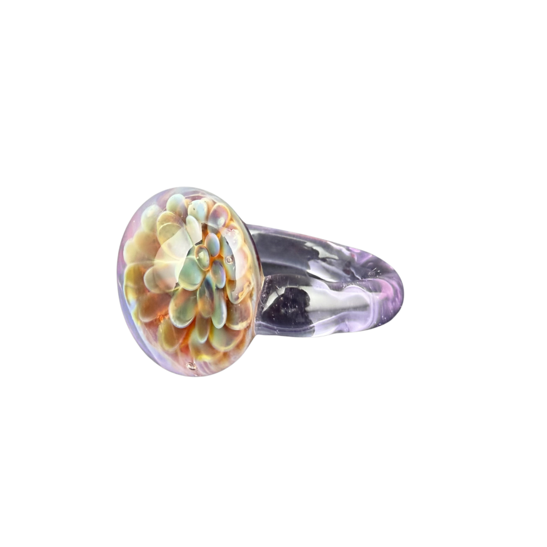 Implo Pink Ap — handmade glass ring
