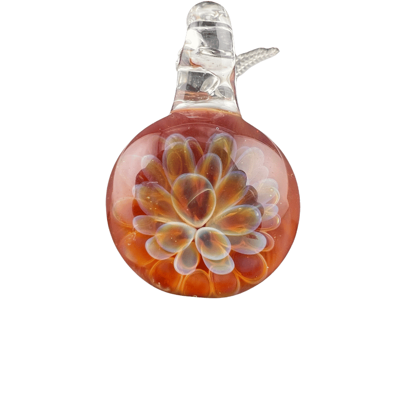 Ap Peach — handmade glass pendant