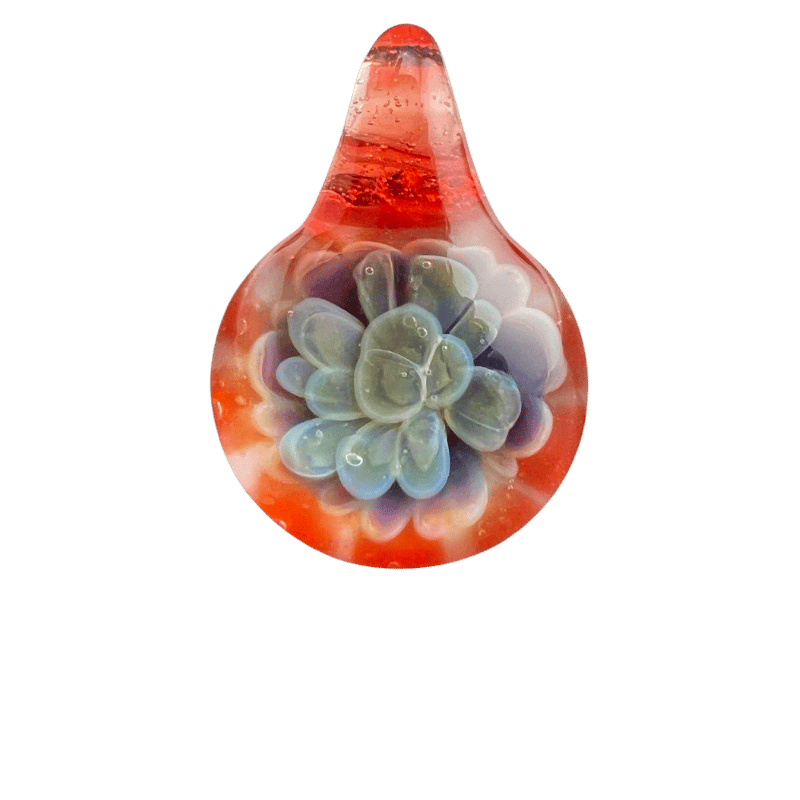 Ado Yaro Sago — handmade glass pendant