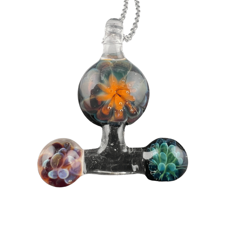 Moznaim — handmade glass pendant
