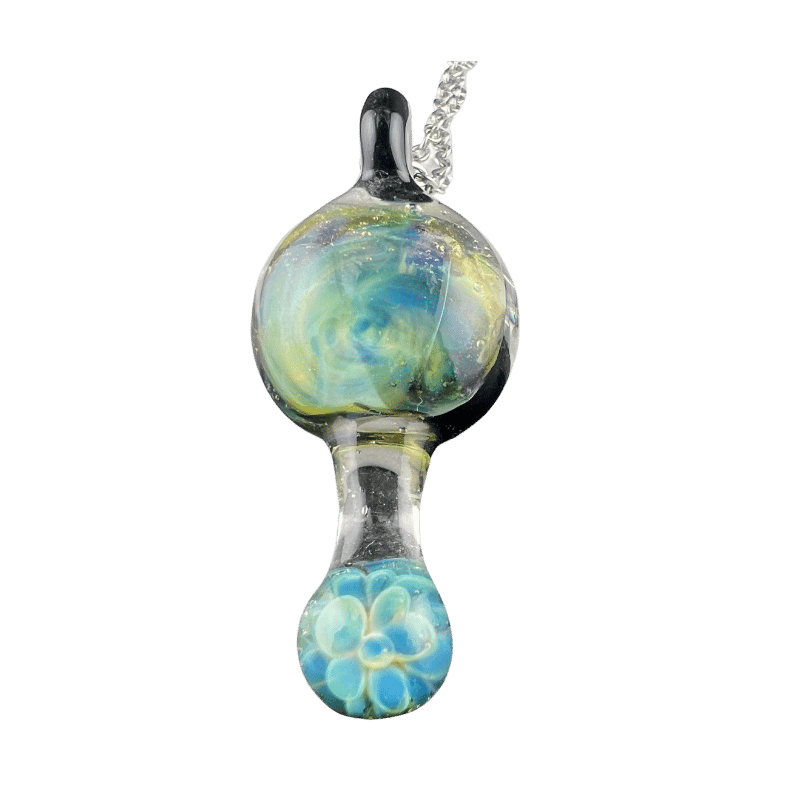 Galaxy Implo — handmade glass pendant