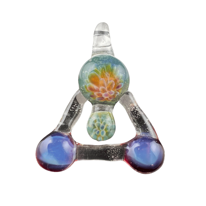 Tri Force — handmade glass pendant