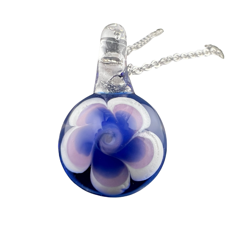 Bloom Kacho — handmade glass pendant