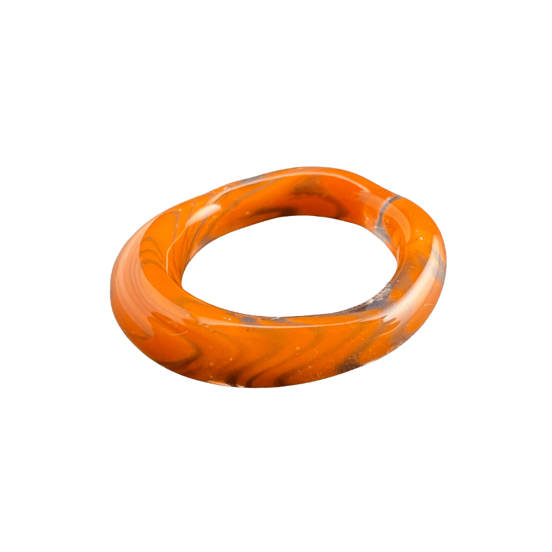 Kato Stripe — handmade glass ring