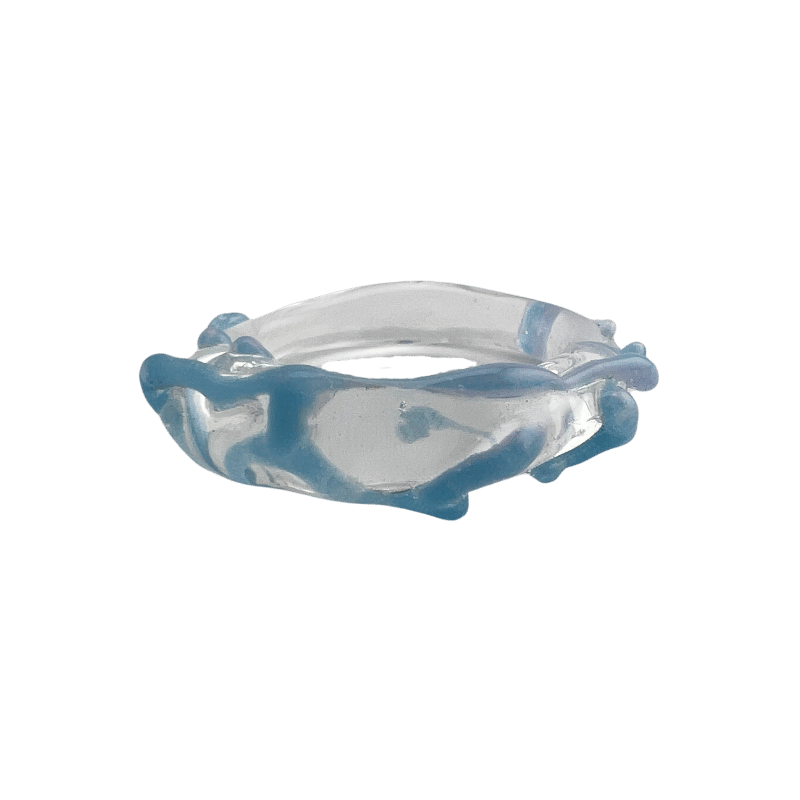 Web Kacho — handmade glass ring