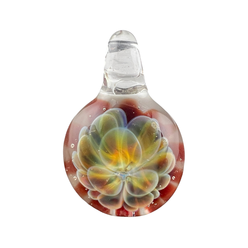 Ap Red — handmade glass pendant